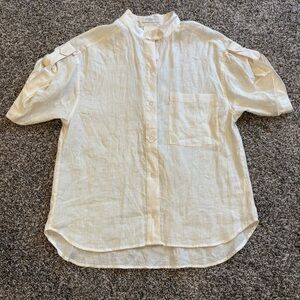 Equipment Femme Drace Women's 100% Linen Button Down Shirt